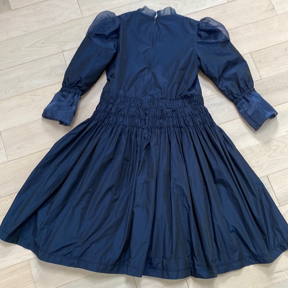 Carlucci kids girls puff sleeve ruffle trim party dress - Picture 12 of 14